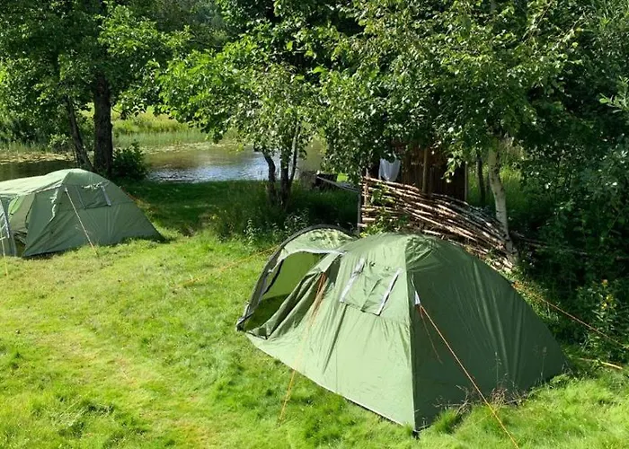 Riverside Bliss Idyllic Camp, 3 Man Tent Incl, Near Tvedestrand And Arendal Vegårshei